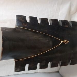 14 karat gold plated snake pendant Necklace